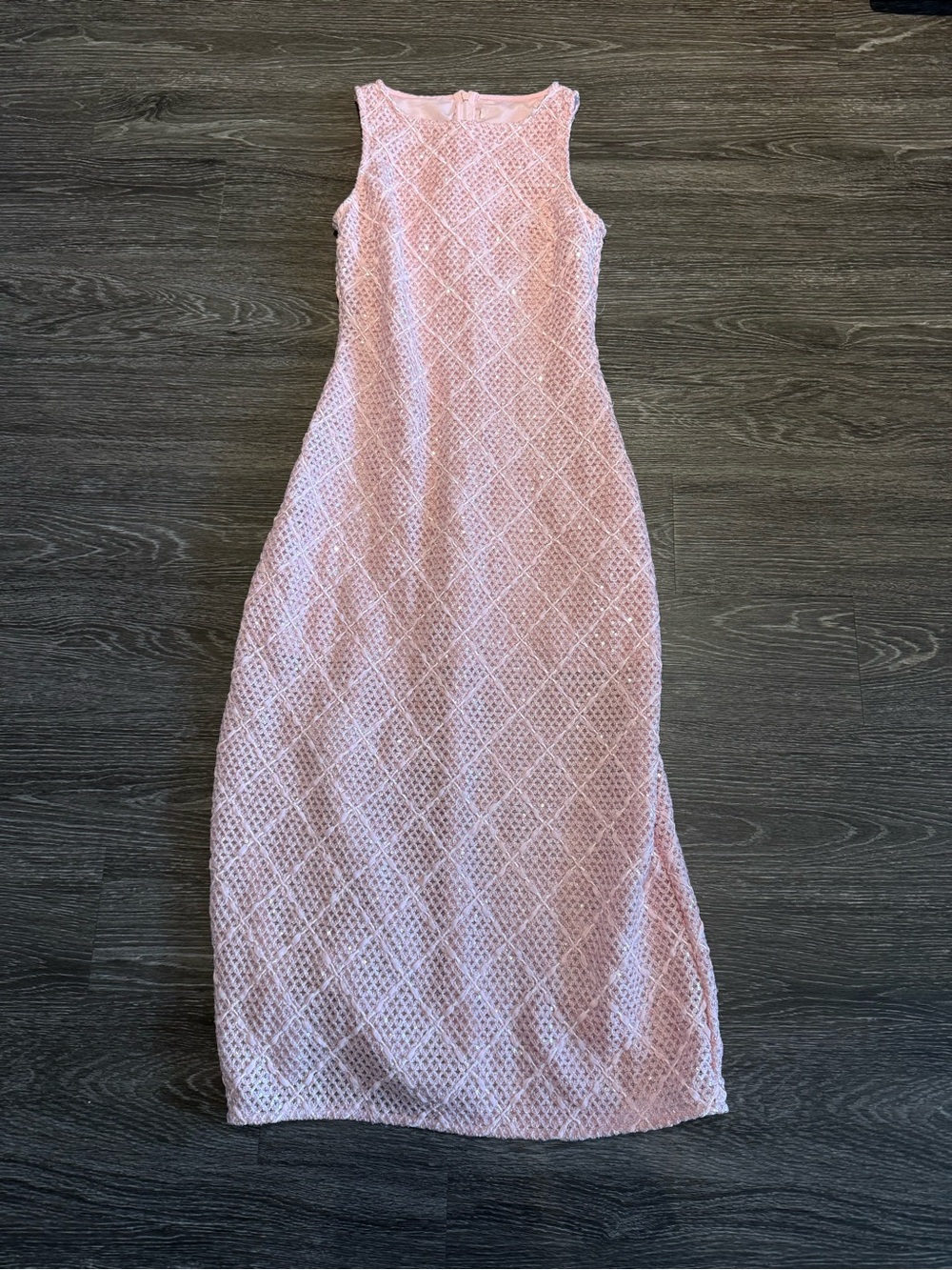 Pink sequin dress